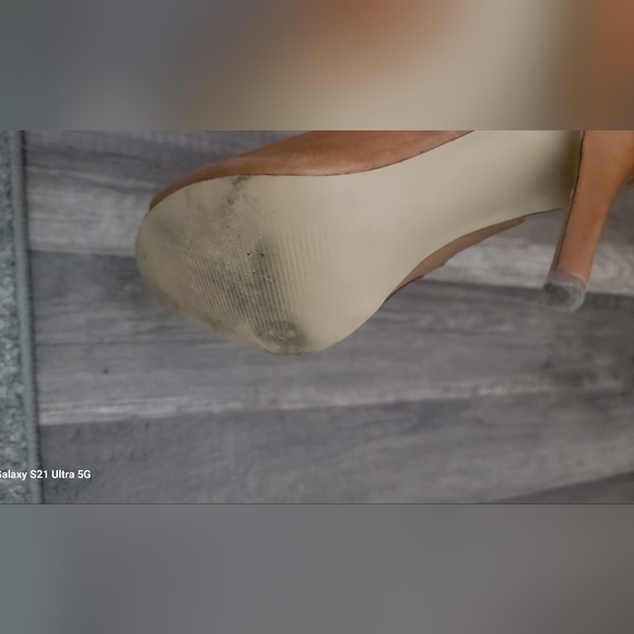 Steve Madden Camel open toe bootie sandals. Size 6.5 - Picture 6 of 7